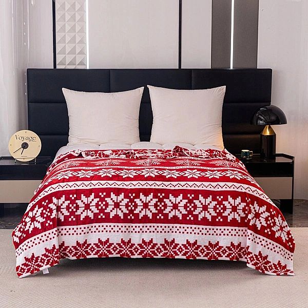 Koc ŚWIĄTECZNY 200x220 narzuta na łóżko kanapę sofę MIKROFIBRA Donato