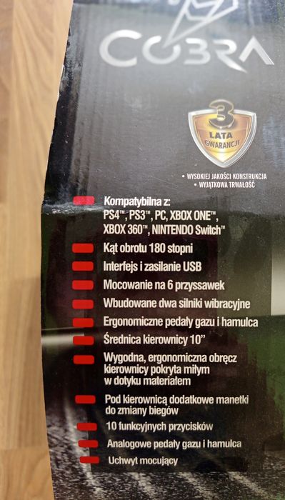 Kierownica COBRA SEPANG PRO SW8080