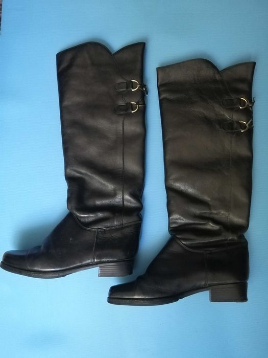 Сапоги кожаные женские, Чоботи зимові жіночі шкіряні (40)