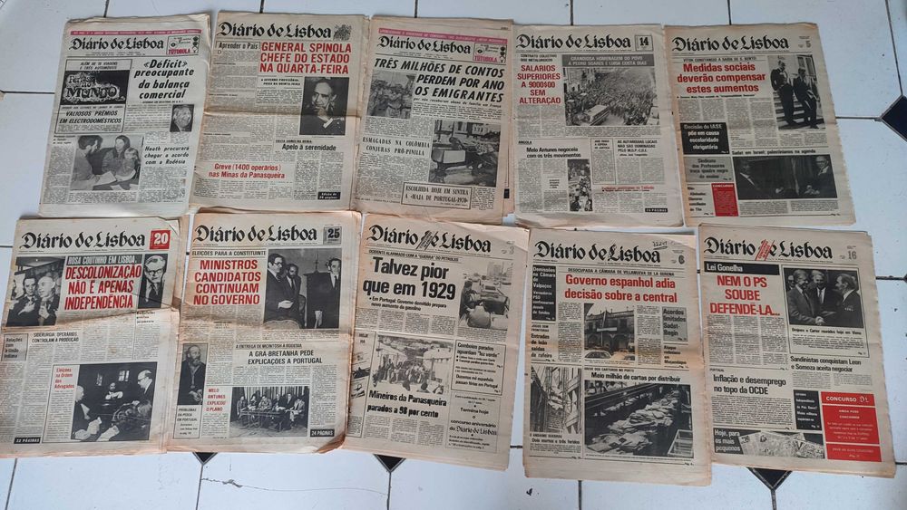 Lote 54 Jornais Diário de Lisboa