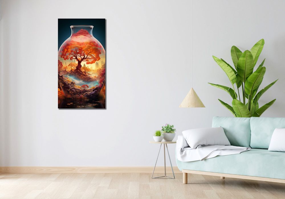 Obraz 50x100cm Drzewo Życia w Szkle