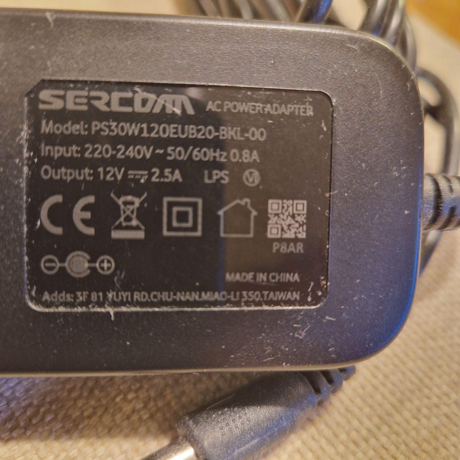 zasilacz 12V, 2,5A; PS30W120EUB20-BKL-00