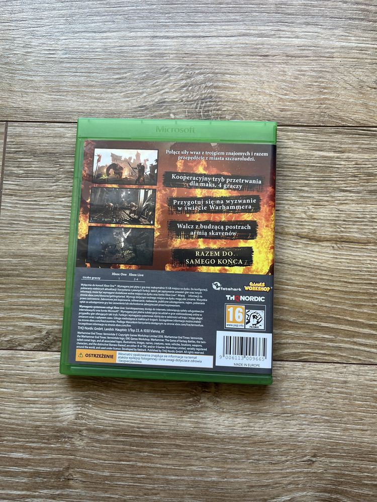 Gra Warhammer The End Times Vermintide PL Xbox One S X Series X