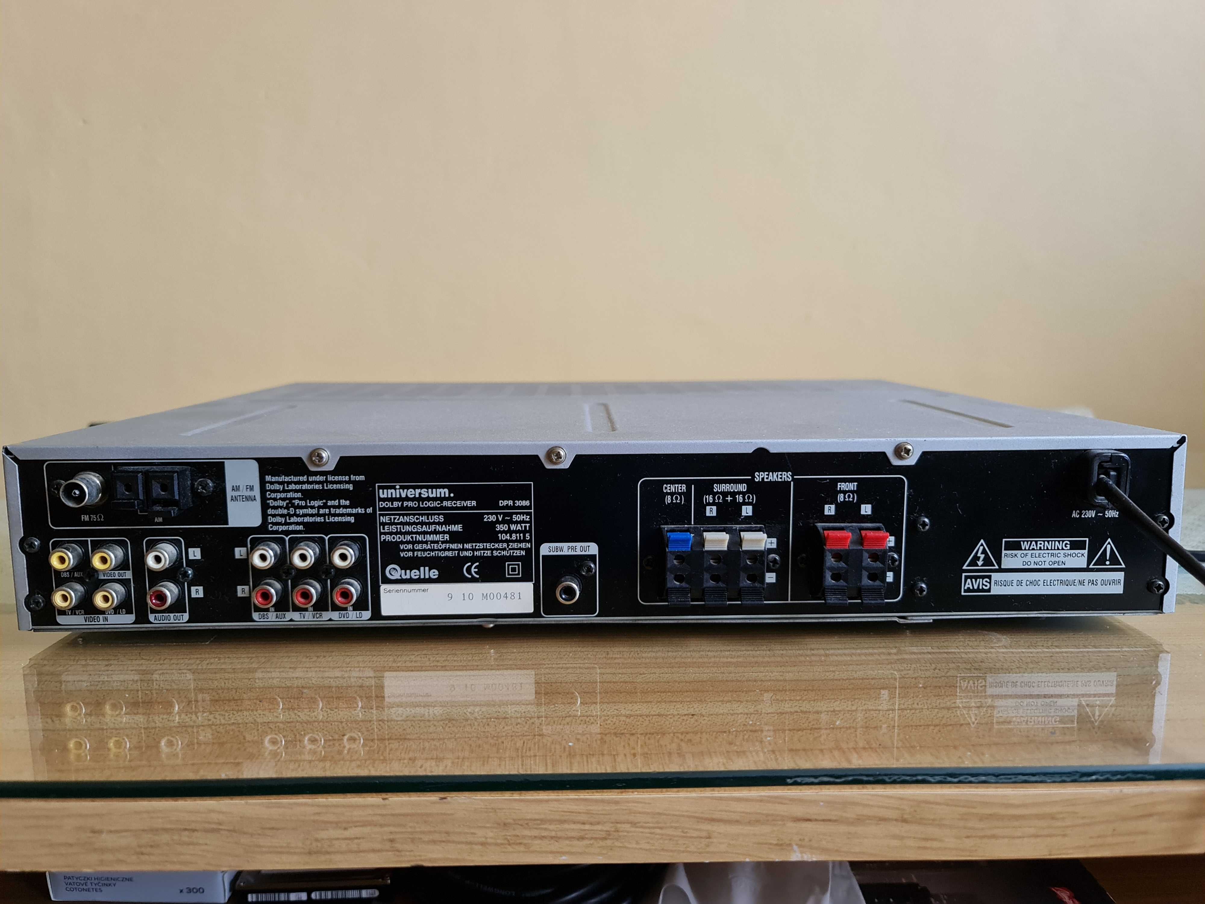 UNIWERSUM DOLBY PRO RECEIVER   kino domowe - wzmacniacz audio