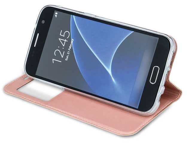 Etui z klapką Samsung Galaxy S8 Plus kolor: różowy