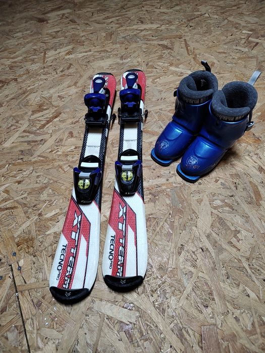 Narty + buty dziecięce tecno pro