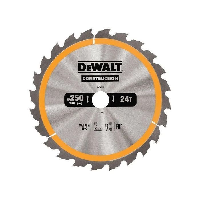 DeWalt Piła Tarczowa Do Drewna 250/30Mm, 24 Zęby