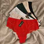 3PAK Stringi Maxi Damskie XXXL Wysoki Stan