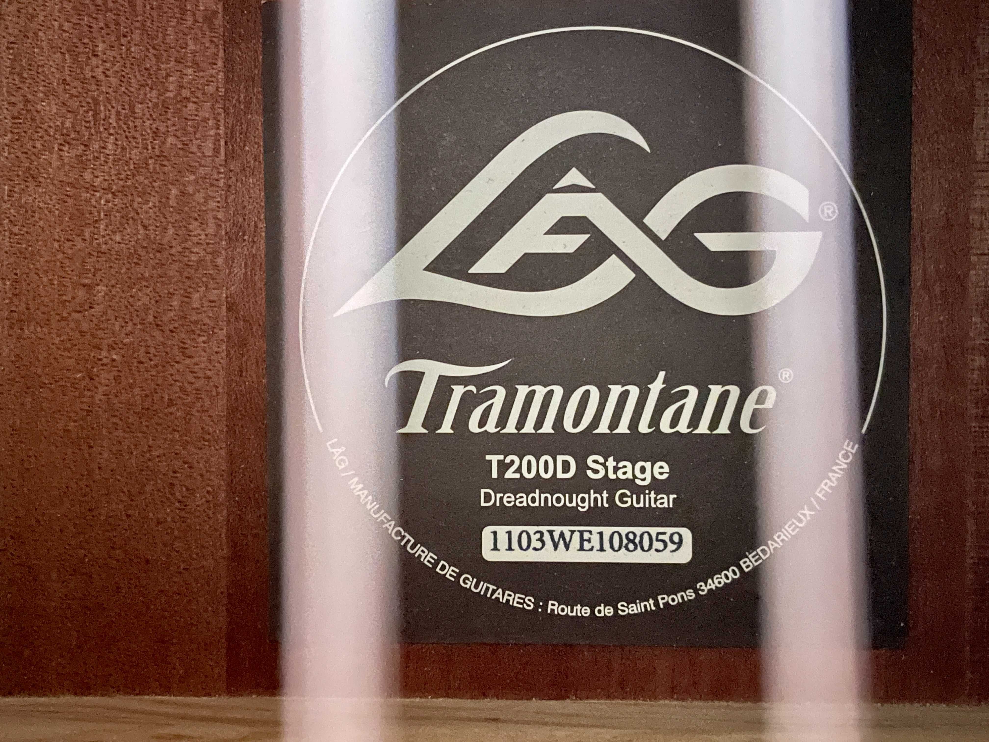 Гитара акустическая Lag Tramontane T200D