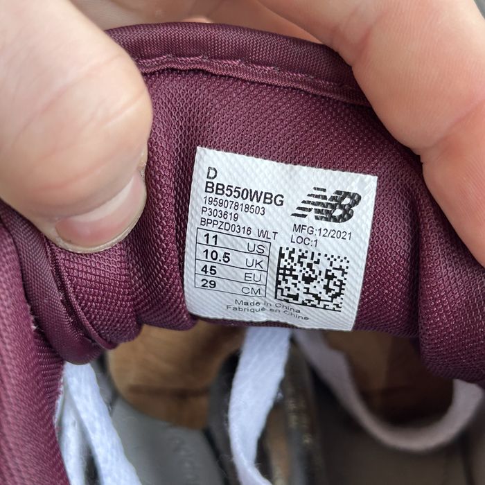 Чоловічі кросівки New Balance 550 оригінал 45р шкіра білі нб 9060 1906