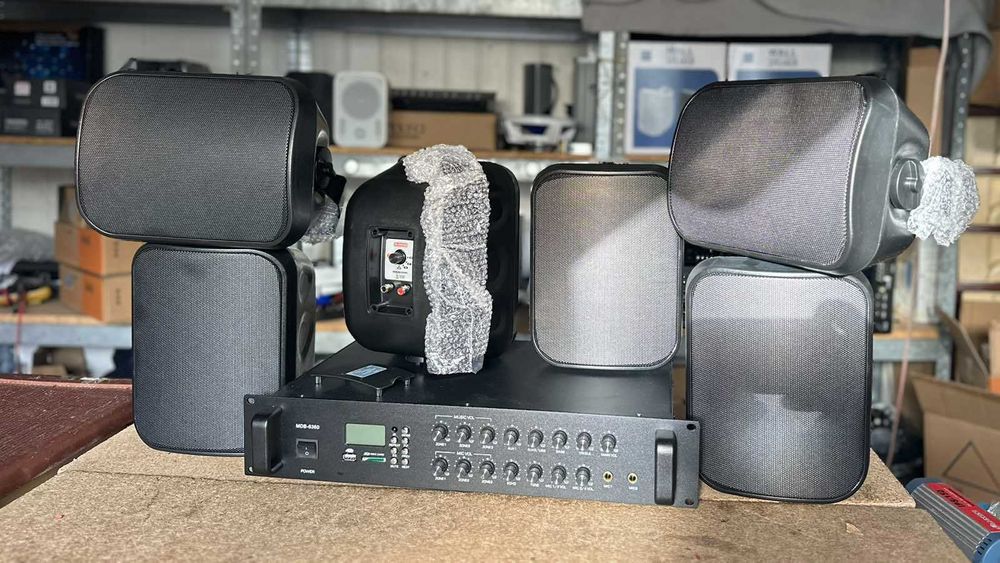 HI-FI Колонки  комплект в ресторан зал спорт зал магазин кафе 6шт