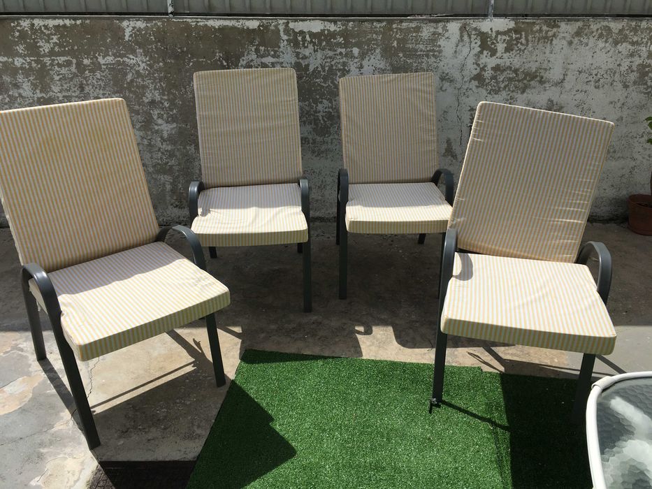 Almofadas Coxins para Cadeiras de Jardim