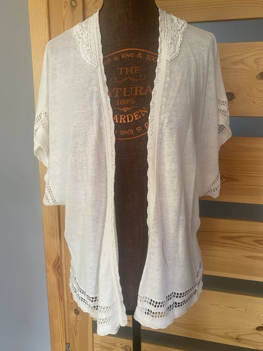 Bluzka narzutka lniana Indigo Collection L