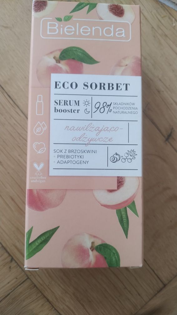 Serum booster  eco boster Bielenda brzoskwinia nawilżający odżywczy