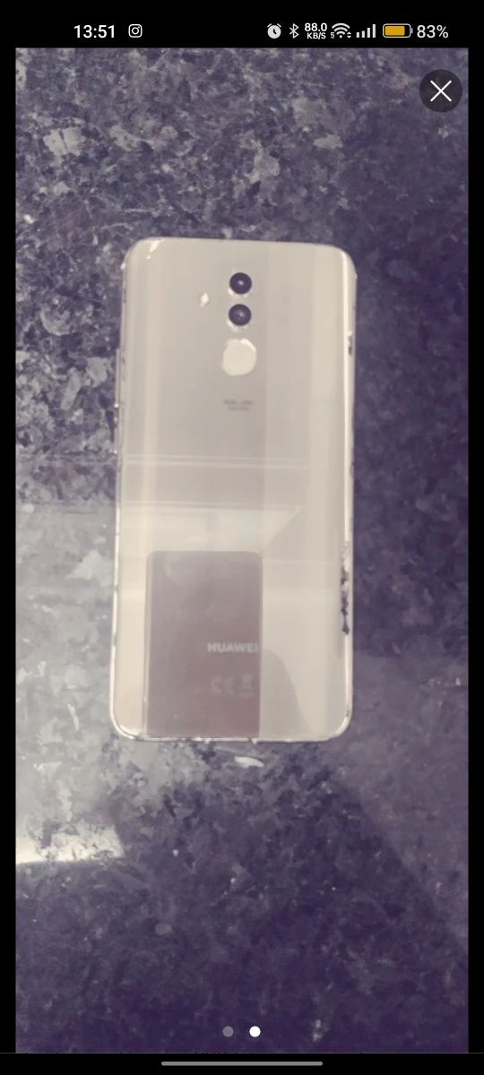 Huawei P20 Lite Silver - Ecrã Queimado