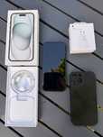 Telefon apple iphone 15 czarny gratis ladowarka  13,14