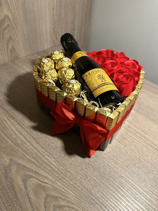 Bukiety jadalne/boxy z czekoladkami