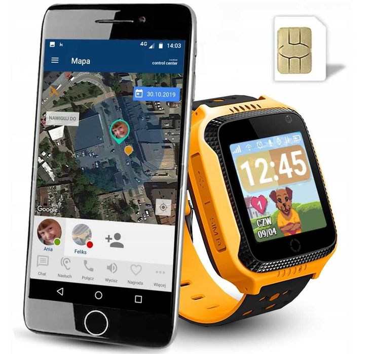 Nowy smartwatch z GPS Calmean Child Watch Go żółty