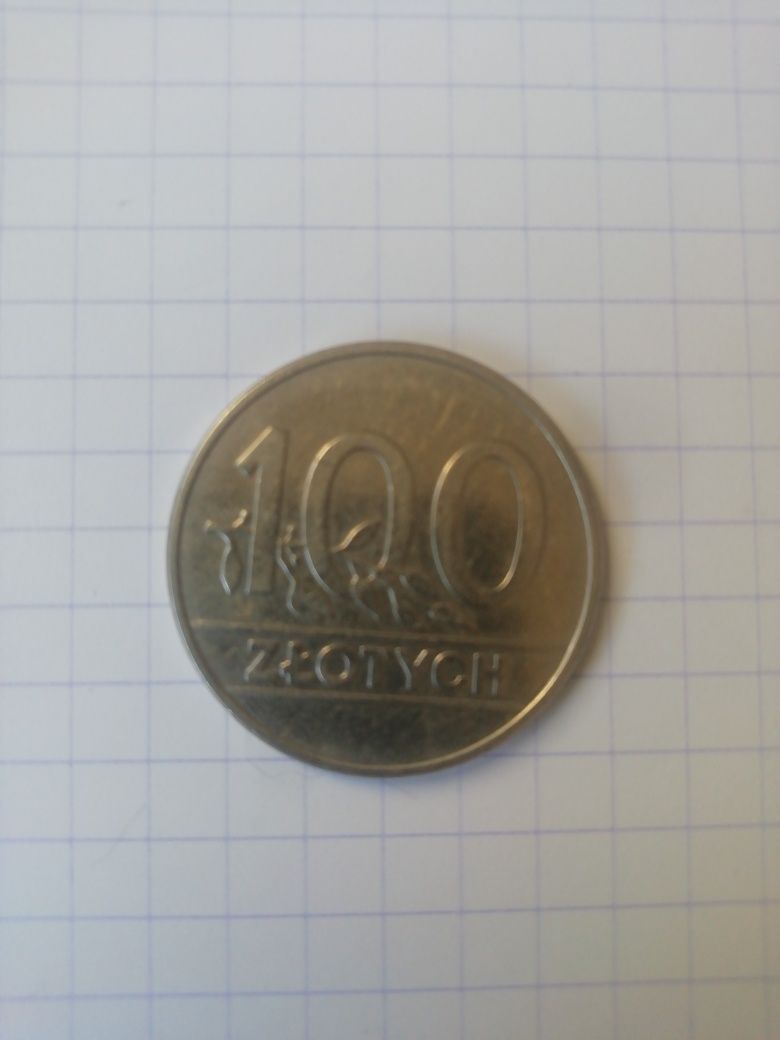 Moneta 100 zł 2 sztuki 1990 r.