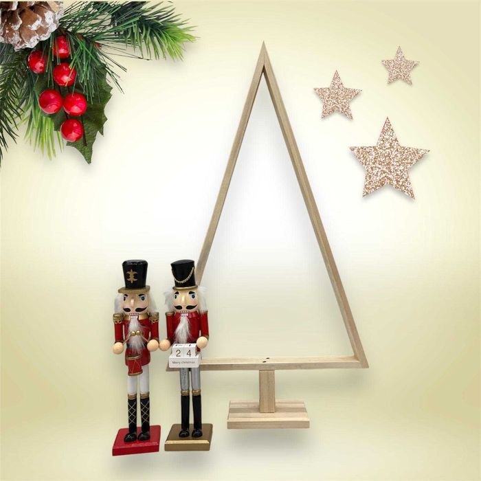 CHOINKA DREWNIANA 60 cm stelaż z drewna ŚWIĘTA stroik baza kompozycji