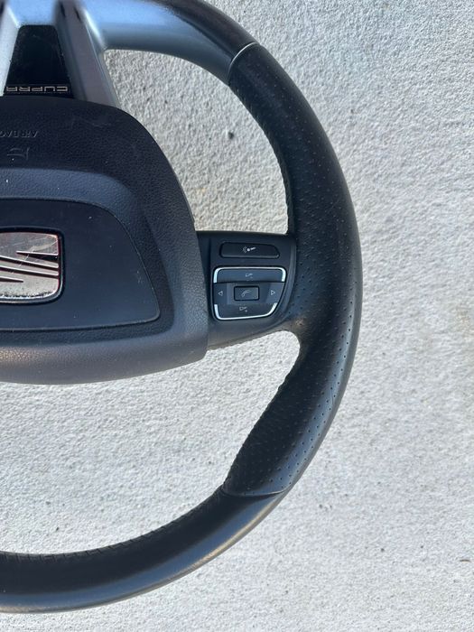 Volante seat ibiza leon cupra R com airbag