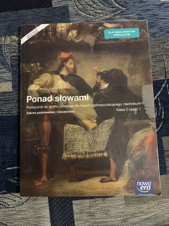 Podręcznik do języka polskiego Klasa 2 Część 1 gimnazjum Ponad Słowami