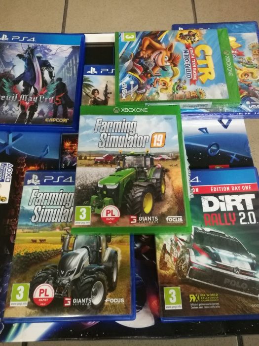 Crash Team Nitro ARK Devil May cry5 Dirt Rally 2.0 Farming 19 ps4 xbox