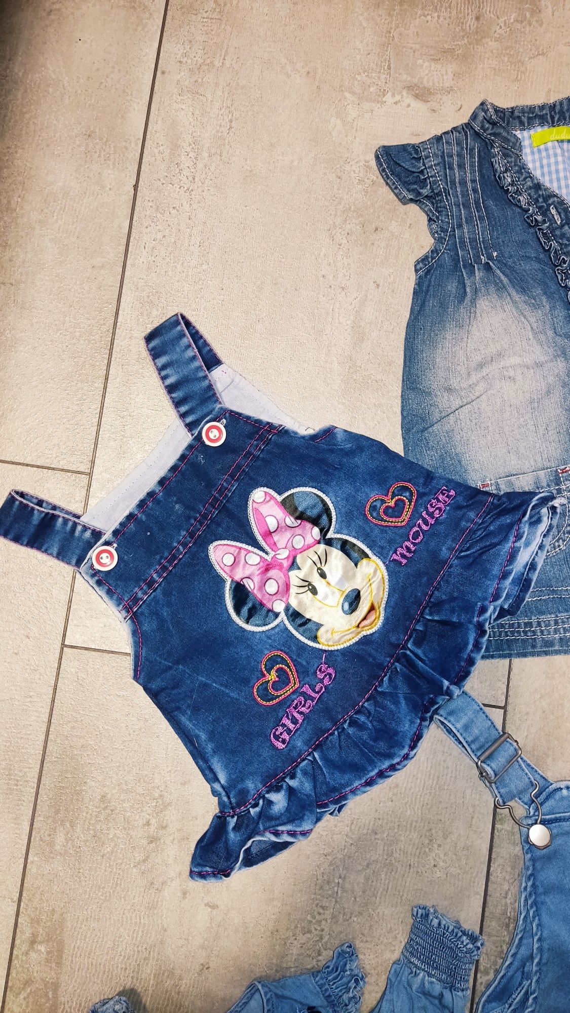 Ubranka jeans dla dziewczynki 6-9-12