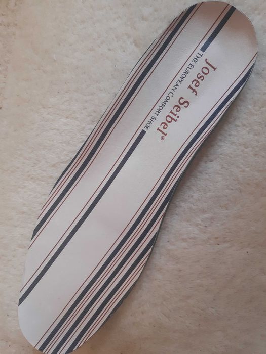 Skórzane komfortowe oddychające kryte letnie półbuty Josef Seibel, 45