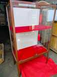 Witryny sklepowe szklane na nożkach 160x65x40 i 150x90x45 szt 2