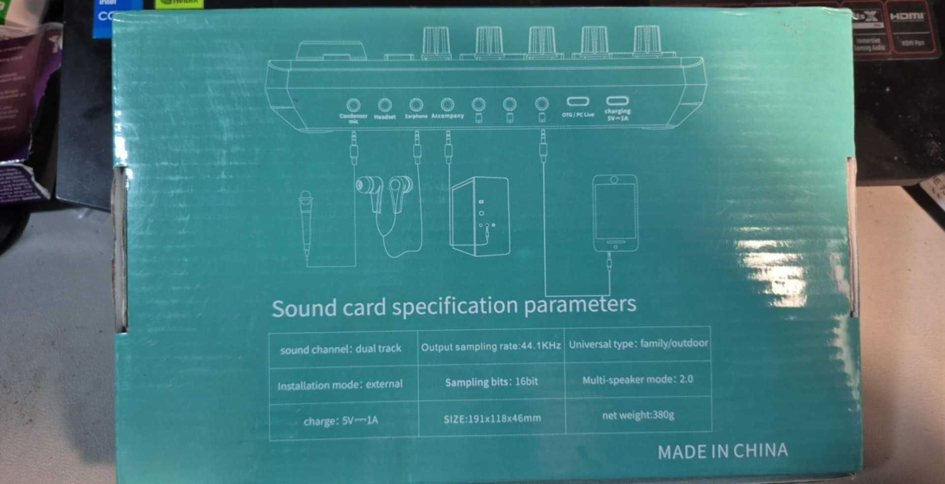 Karta dźwiękowa Mikser Live Sound Card