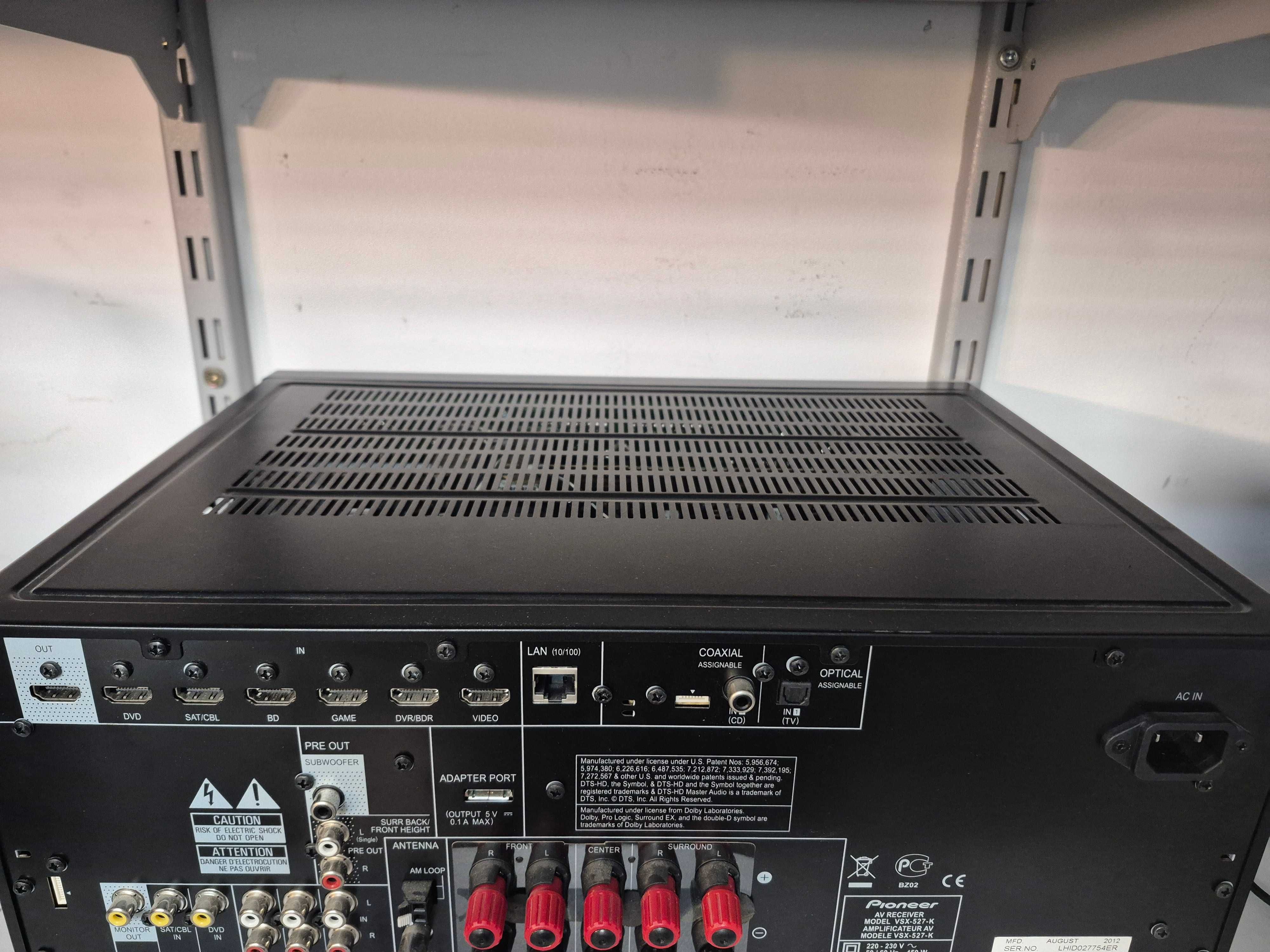 Wzmacniacz 5.1 Pioneer VSX-527 pilot; Madej S.C. Igielna Jasło