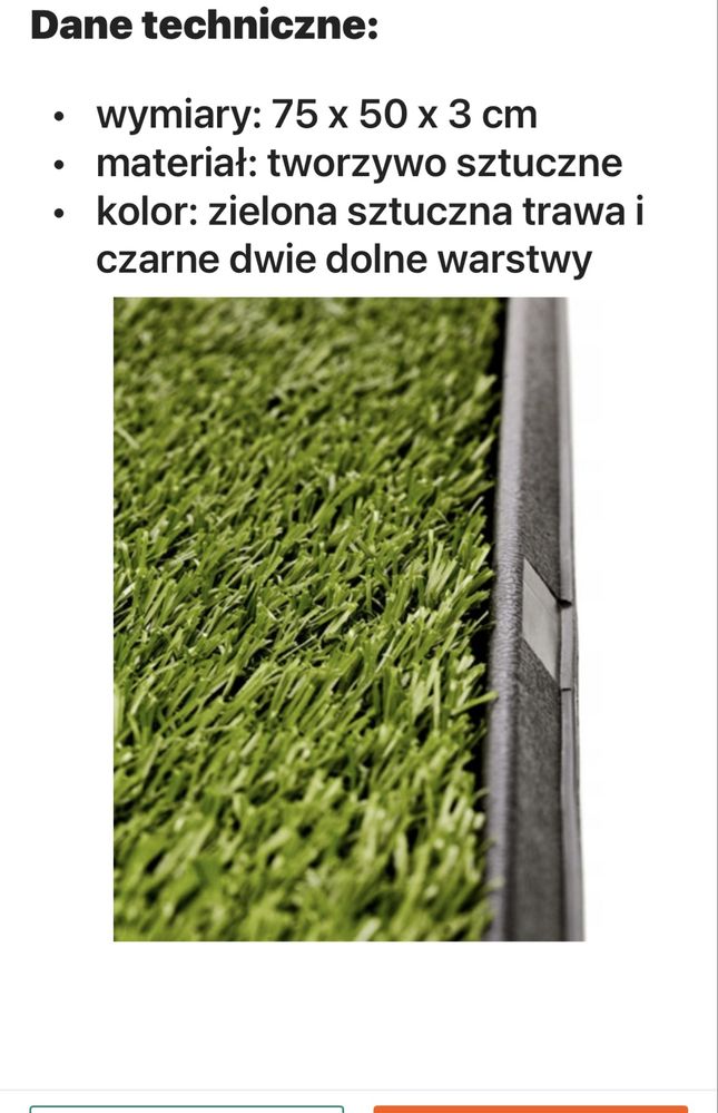 Toaleta dla psa, nowa , wytrzymała