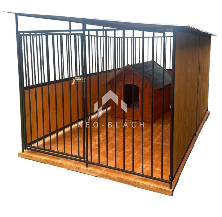 Kojec dla psów 2x3m - Drewniana podłoga NB179 OLX
