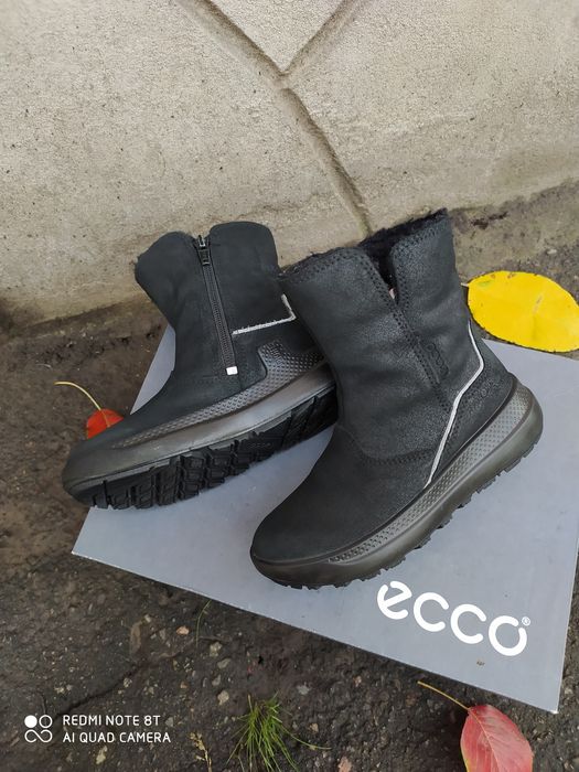 Ecco 28 34 ботинки на дівчинку зимові сапоги черевики чоботи взуття ес