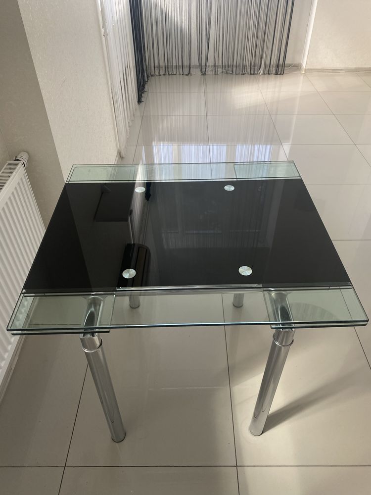 Стіл скляний розкладний стол стеклянный