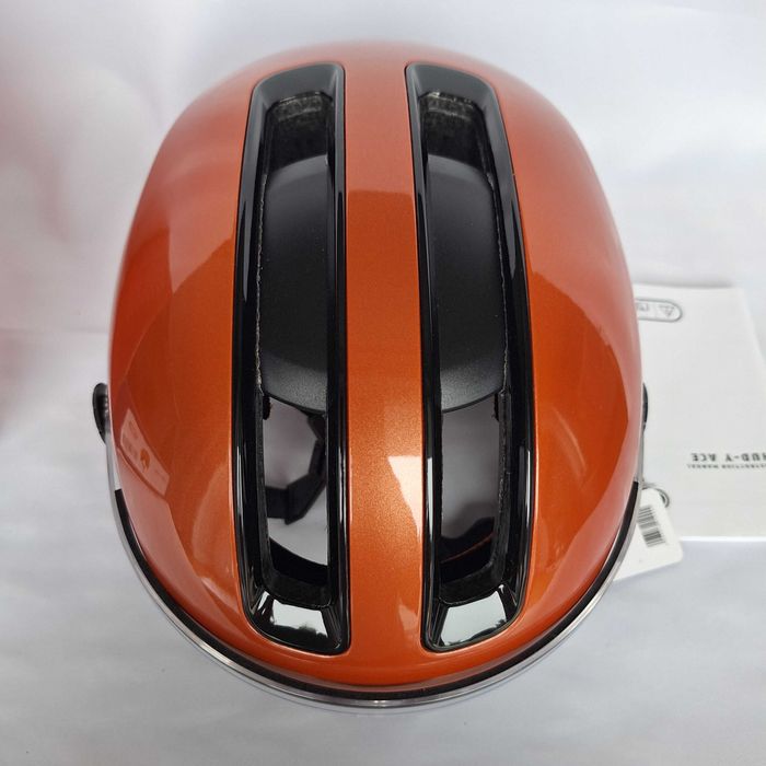 Kask rowerowy Abus Urban Hud-y Ace LED Goldfish Orange M 54-58cm