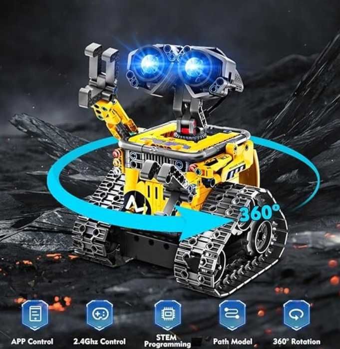 Robot do budowania zabawka 5w1 z aplikacją pilotem zdalnego sterowania