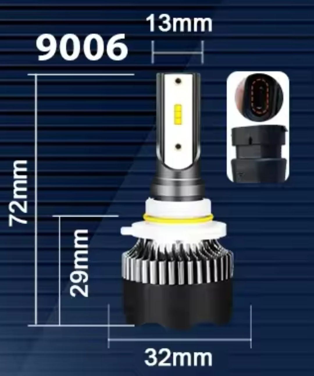 Led Hb4 ou 9006 cor 4300k conjunto de 2 lâmpadas luzes