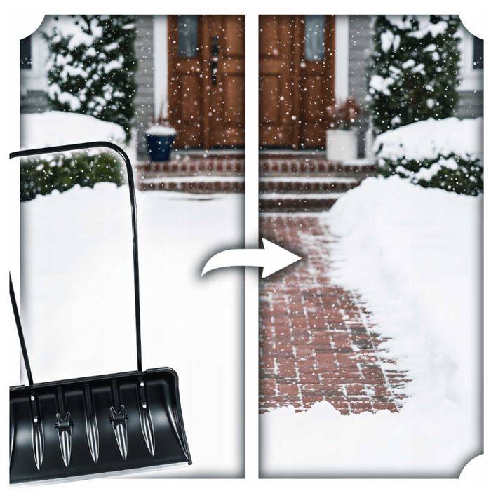 łopata do śniegu Zgarniacz do Śniegu Na Kółkach Pług do Śniegu 80 cm