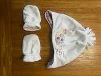 czapeczka dziecięca 12-18 miesięcy + rękawiczki