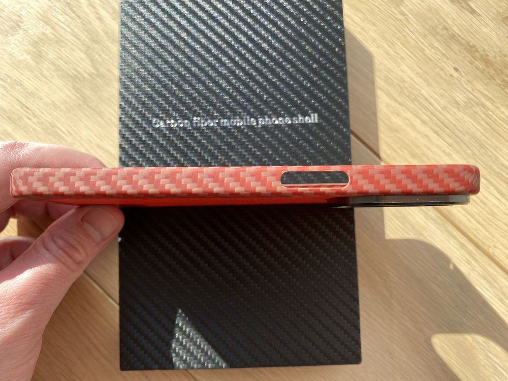 Carbon Red - чохол для Apple IPhone 13 Pro - бампер карбон