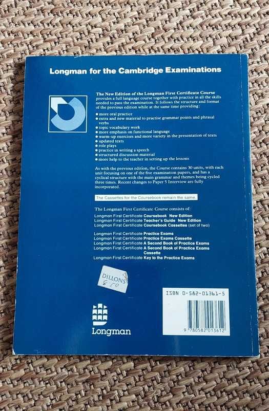 Longman First Certificate Teacher's Guide