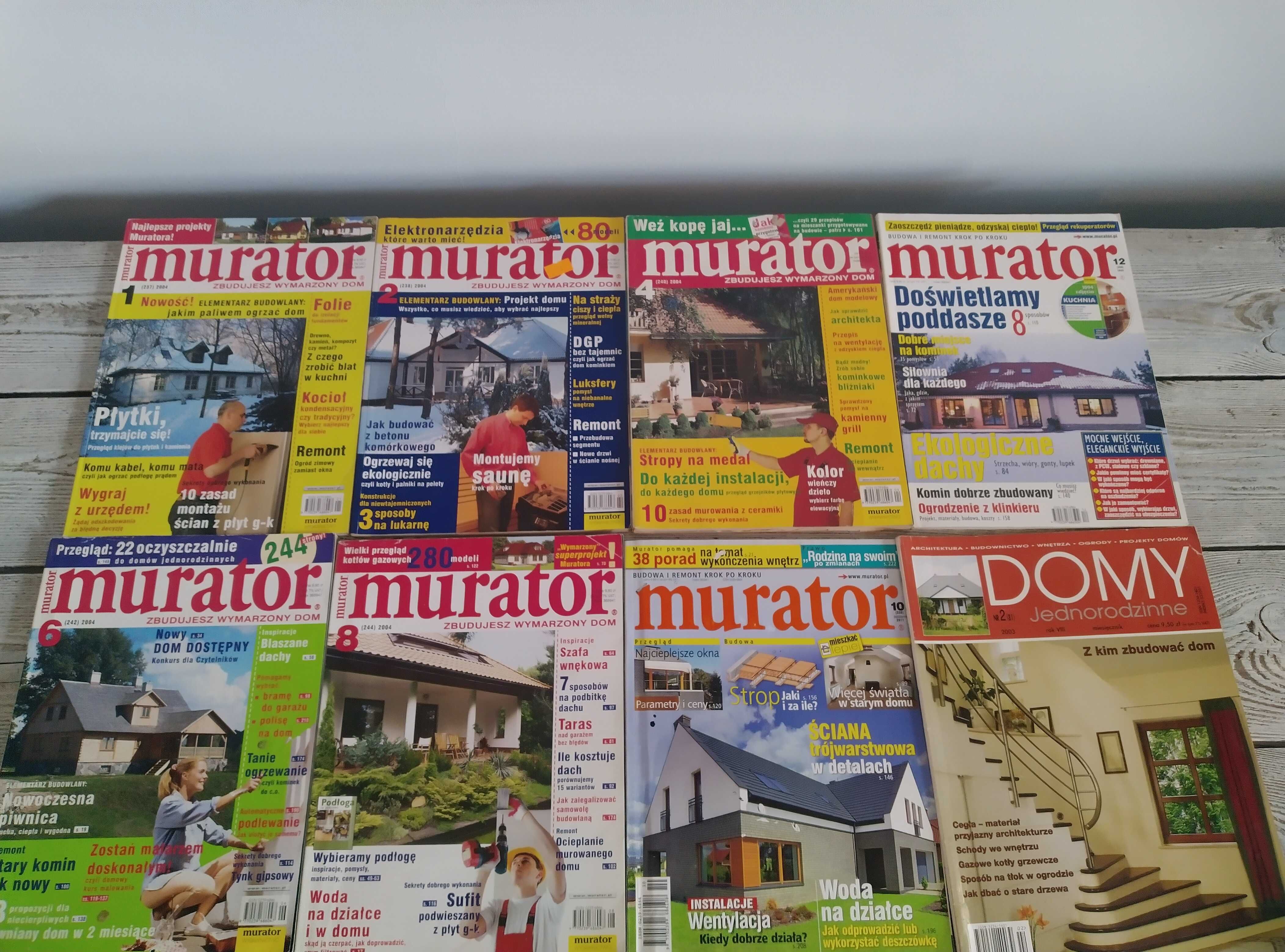 Murator 10/2011, 8/6/4/2/1/2004, 12/2005, 11/2003 Domy jedn.2/2003(81)