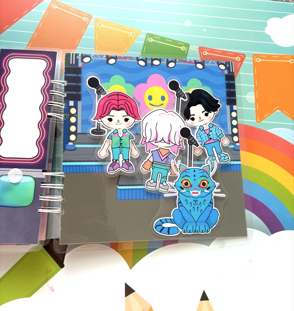 K pop Demon hunters w stylu toca boca. Avatar world. Labubu. Pusheen