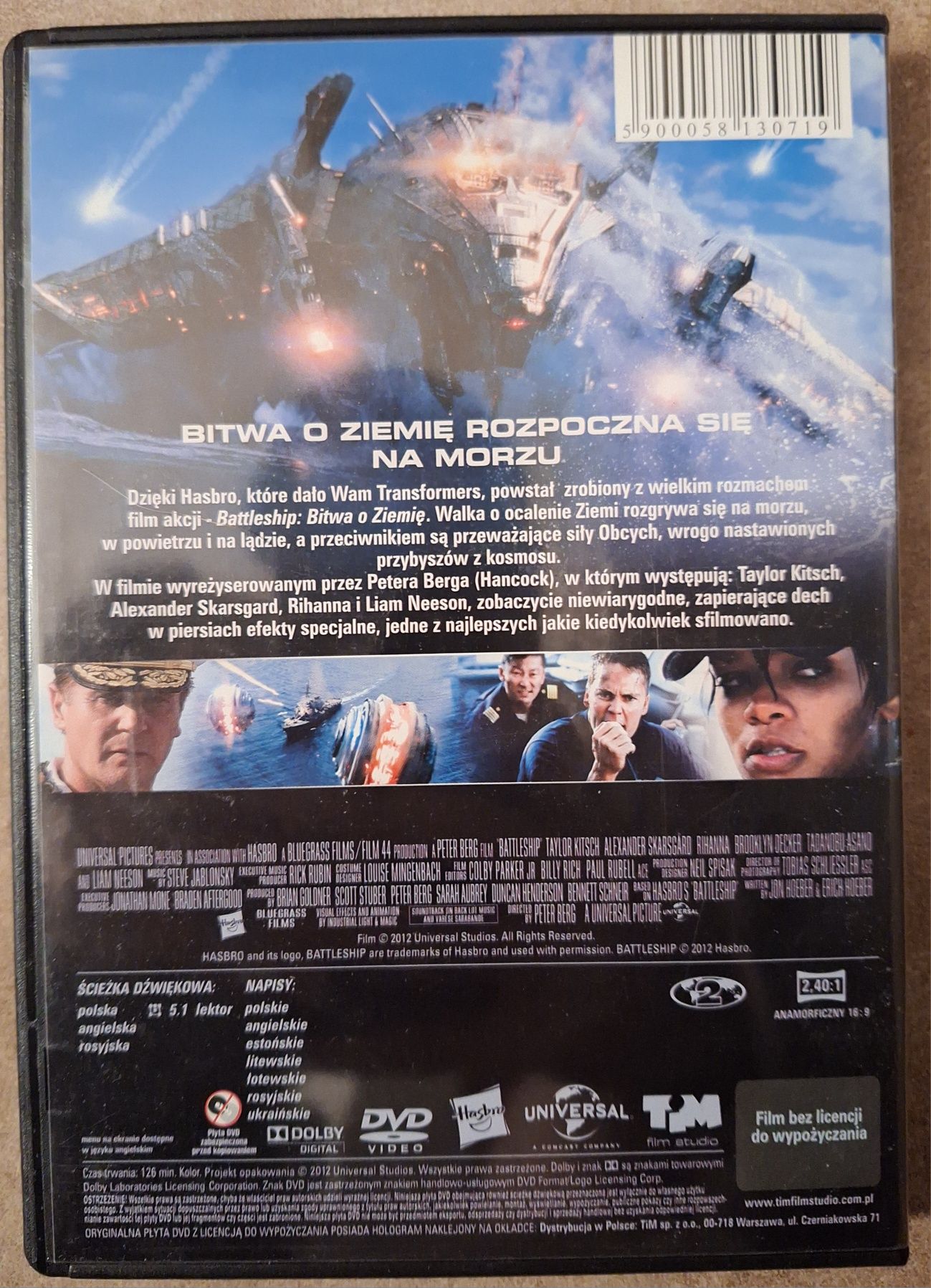 Battleship bitwa o ziemię film dvd