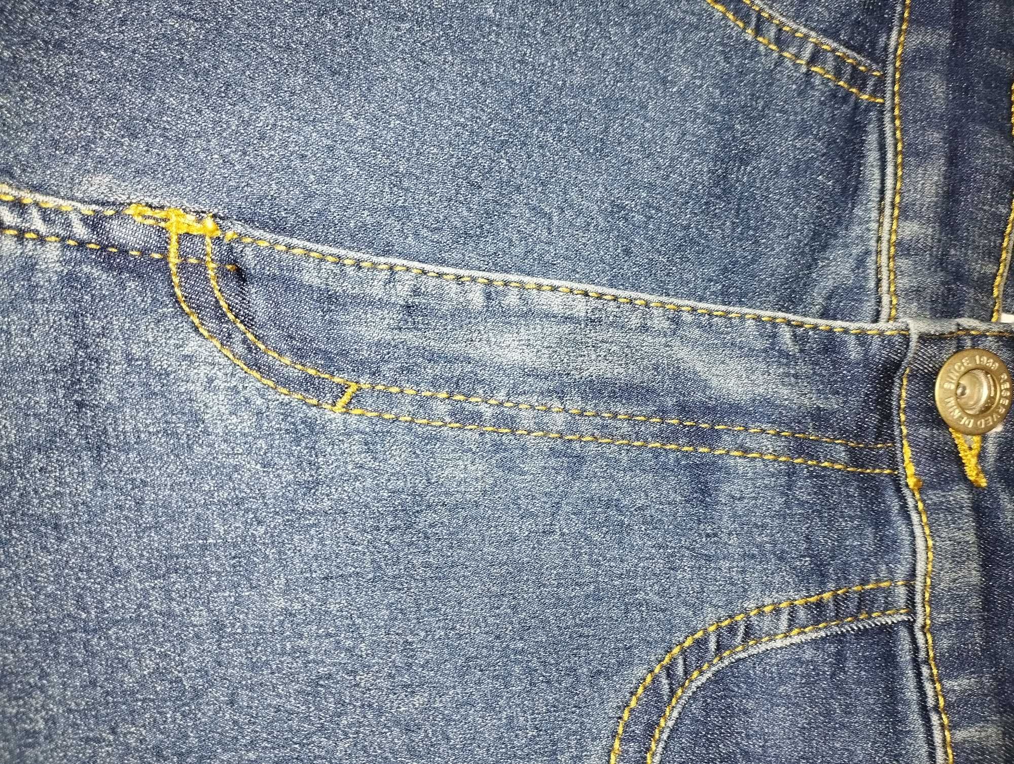 Spodenki dziewczęce jeansowe krótkie rozmiar 158