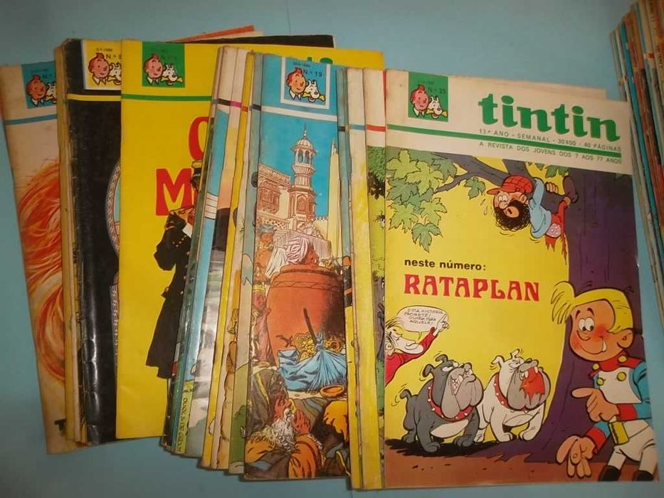 Revista semanal TINTIN - 13º Ano completo Nº 1 a 52