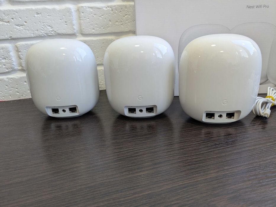 Google Nest Wifi Pro 3-PACK (Snow) WiFi 6E Mesh System AX5400 #12
