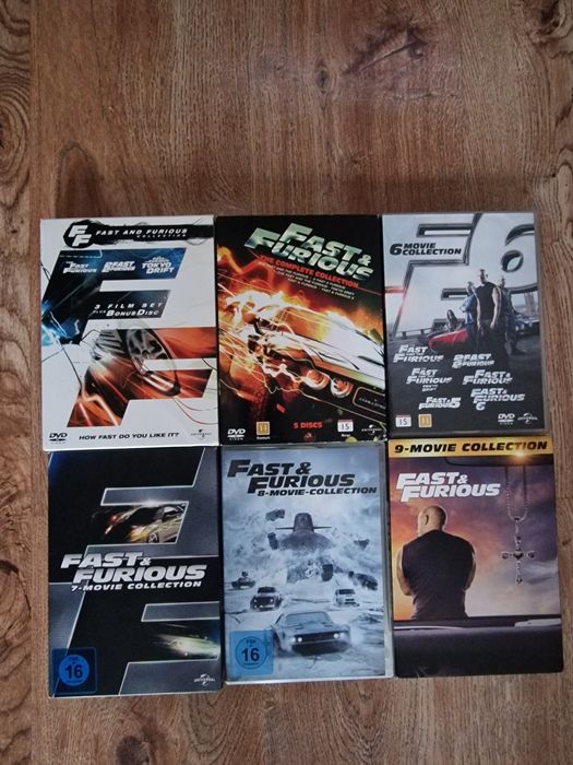 Zestaw Szybcy I Wściekli Fast Furious Kolekcje DVD